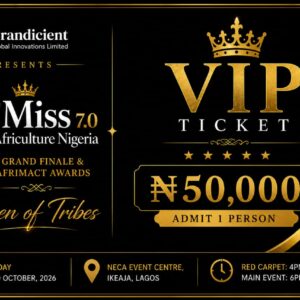 Miss Africulture 7.0 VIP Ticket